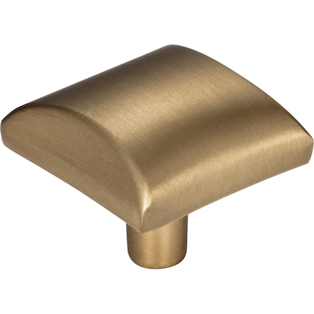 Elements 1-1/8" Overall Length Satin Bronze Square Glendale Cabinet Knob 525SBZ
